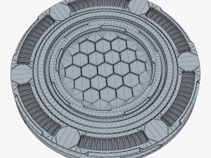 land mine sci fi v 1 3D Model