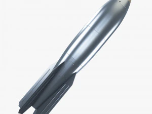 generic rocket v 1 3D Model