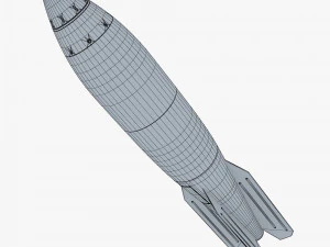 generic rocket v 1 3D Model