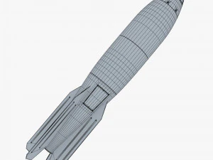 generic rocket v 1 3D Model