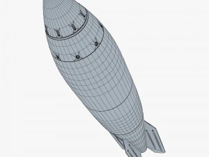 generic rocket v 1 3D Model