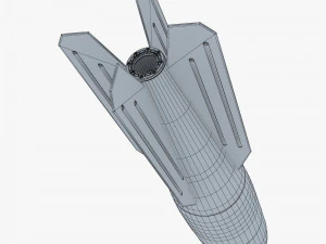 generic rocket v 1 3D Model