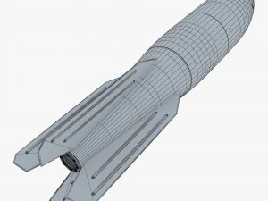 generic rocket v 1 3D Model