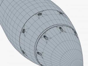 generic rocket v 1 3D Model