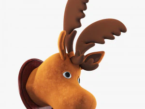 fabric moose head trophy 3D Model