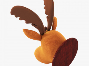 fabric moose head trophy 3D 모델