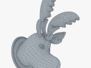 fabric moose head trophy 3D 모델