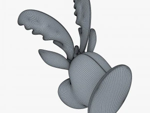 fabric moose head trophy 3D Model