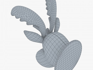fabric moose head trophy 3D 모델