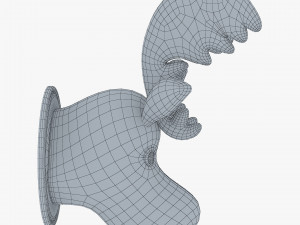 fabric moose head trophy 3D 모델