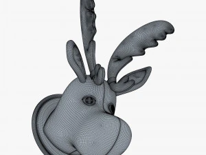 fabric moose head trophy 3D Model