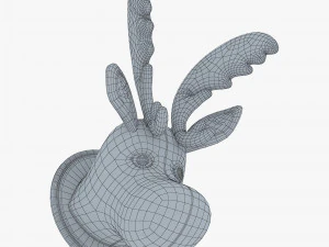 fabric moose head trophy 3D Model