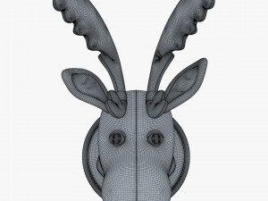 fabric moose head trophy 3D 모델