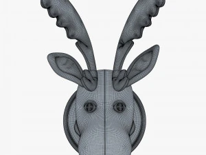 fabric moose head trophy 3D Model