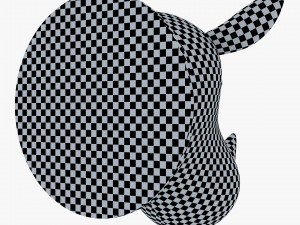 fabric rhinoceros head trophy 3D Model