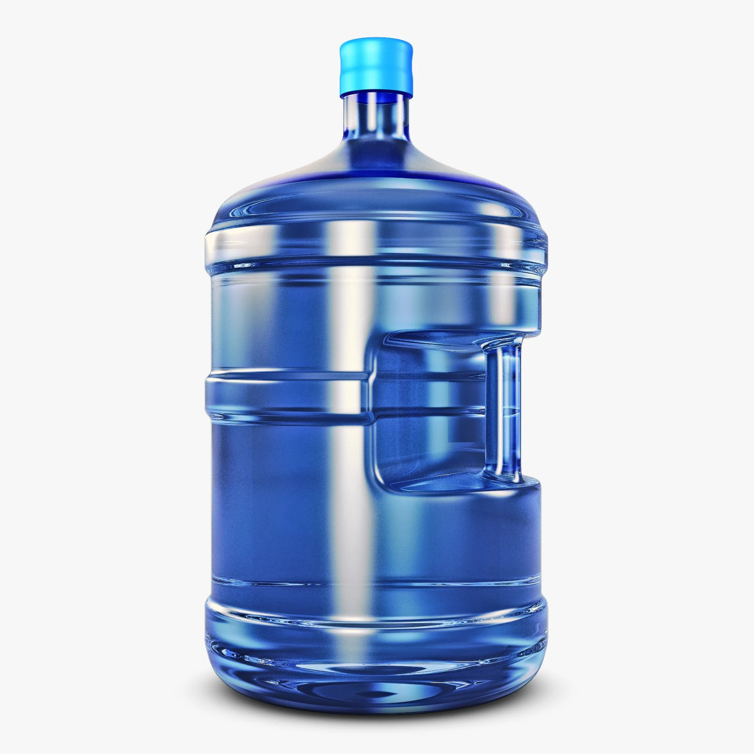 water bottle container v 1 3D Model .c4d .max .obj .3ds .fbx .stl .blend