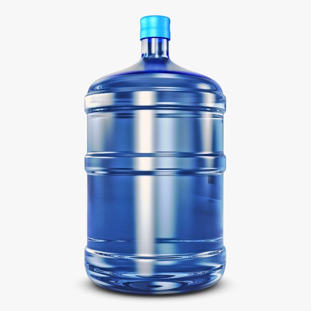 water bottle container v 2 Model 3D .c4d .max .obj .3ds .fbx .stl .blend 