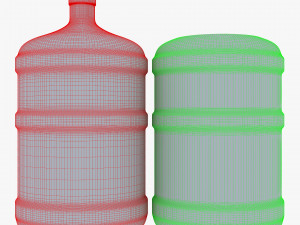 water bottle container v 2 Model 3D