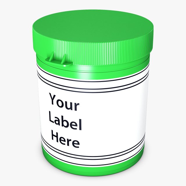 medicine pill bottle v 1 Modèle 3D .c4d .max .obj .3ds .fbx .stl .blend 