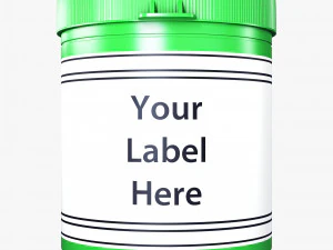 medicine pill bottle v 1 3D Model