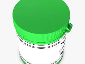 medicine pill bottle v 1 3D Model