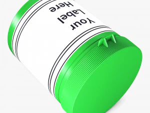 medicine pill bottle v 1 3D Model