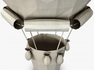 hot air balloon paper v 1 3D Model