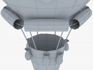 hot air balloon paper v 1 3D Model