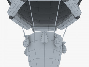 hot air balloon paper v 1 3D Model