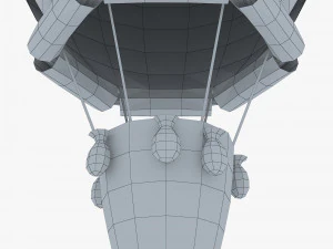 hot air balloon paper v 1 3D Model