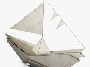 boat paper v 1 3D Model