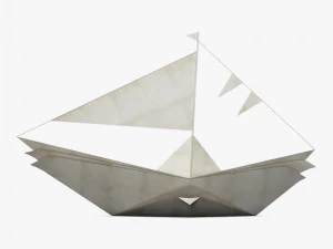 boat paper v 1 3D Model