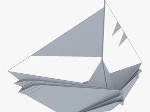 boat paper v 1 3D Model