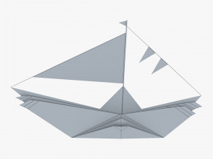 boat paper v 1 3D Model