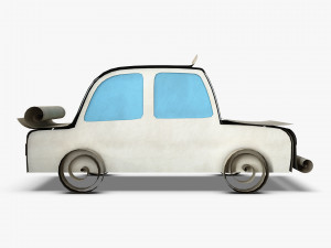 car sedan paper v 1 3D Model