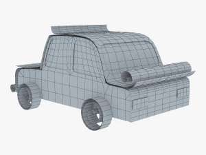 car sedan paper v 1 3D Model