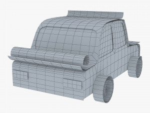 car sedan paper v 1 3D Model