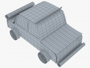 car sedan paper v 1 3D Model