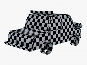 car sedan paper v 1 3D Model