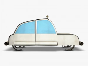 car hatchback paper v 1 3D Model