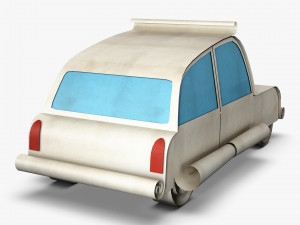 car hatchback paper v 1 3D 模型