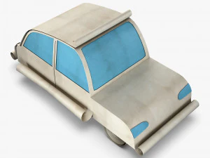 car hatchback paper v 1 3D Model