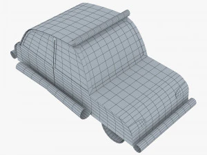 car hatchback paper v 1 3D Model