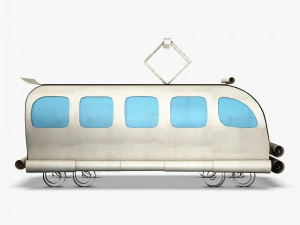 tram paper v 1 3D Model