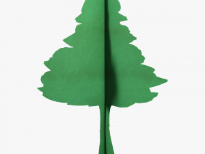 conifer tree paper v 1 3D Model