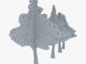 conifer tree paper v 1 3D Model