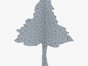 conifer tree paper v 1 3D Model