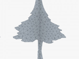 conifer tree paper v 1 3D Model