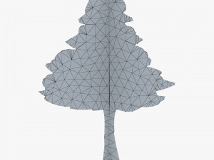 conifer tree paper v 1 3D Model