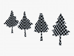 conifer tree paper v 1 3D Model